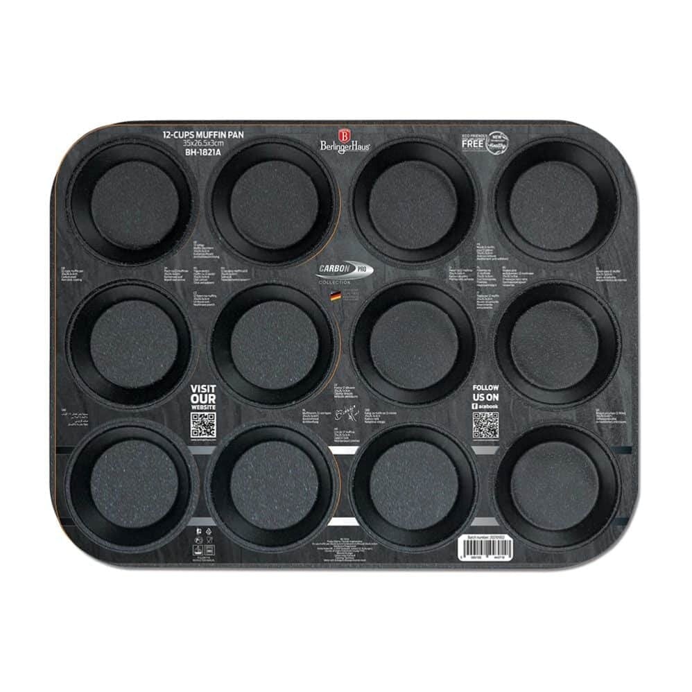 Berlinger Haus Metallic Line Carbon Pro 12-Cup Muffin Pan - BH/1821