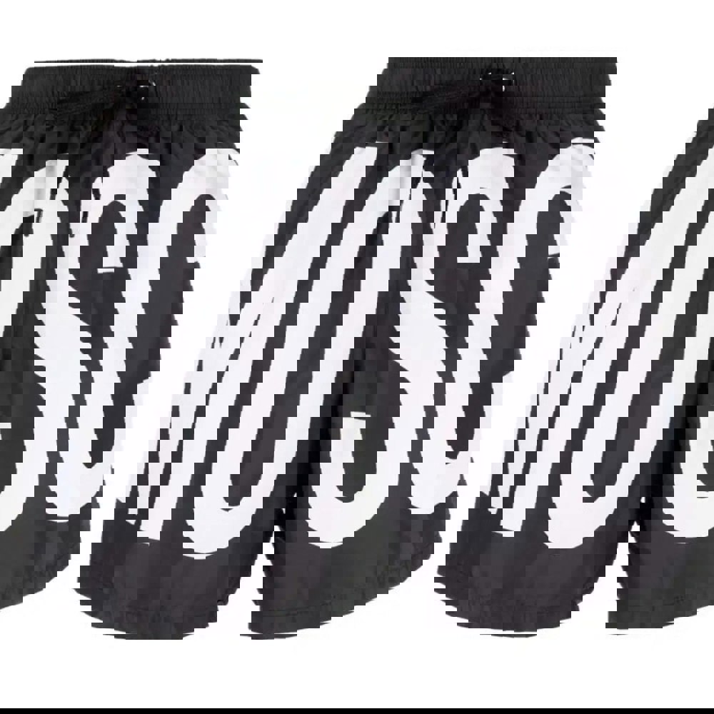 Moschino Brand Print Logo Black Short Swim Shorts XS