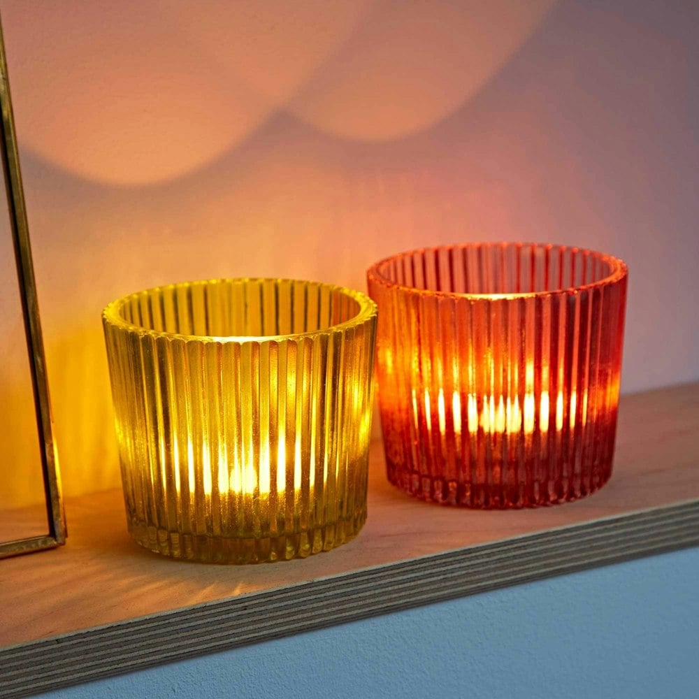 Paper High Green Recycled Glass Tea Light Holder