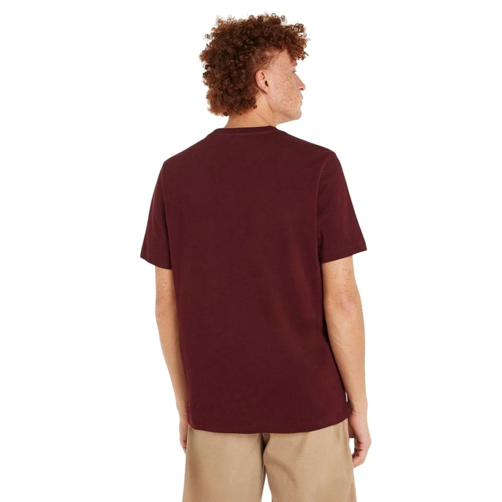 Tommy Hilfiger Mens Embroidered Logo T-Shirt - Purple