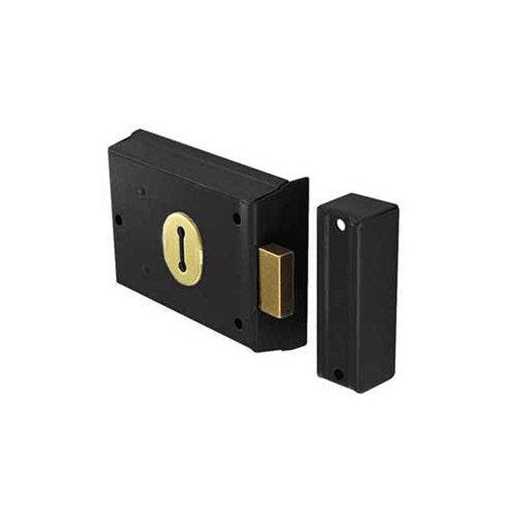 Securit Black Double Handed Dead Lock 100mm – Heavy Duty Gate & Door Lock