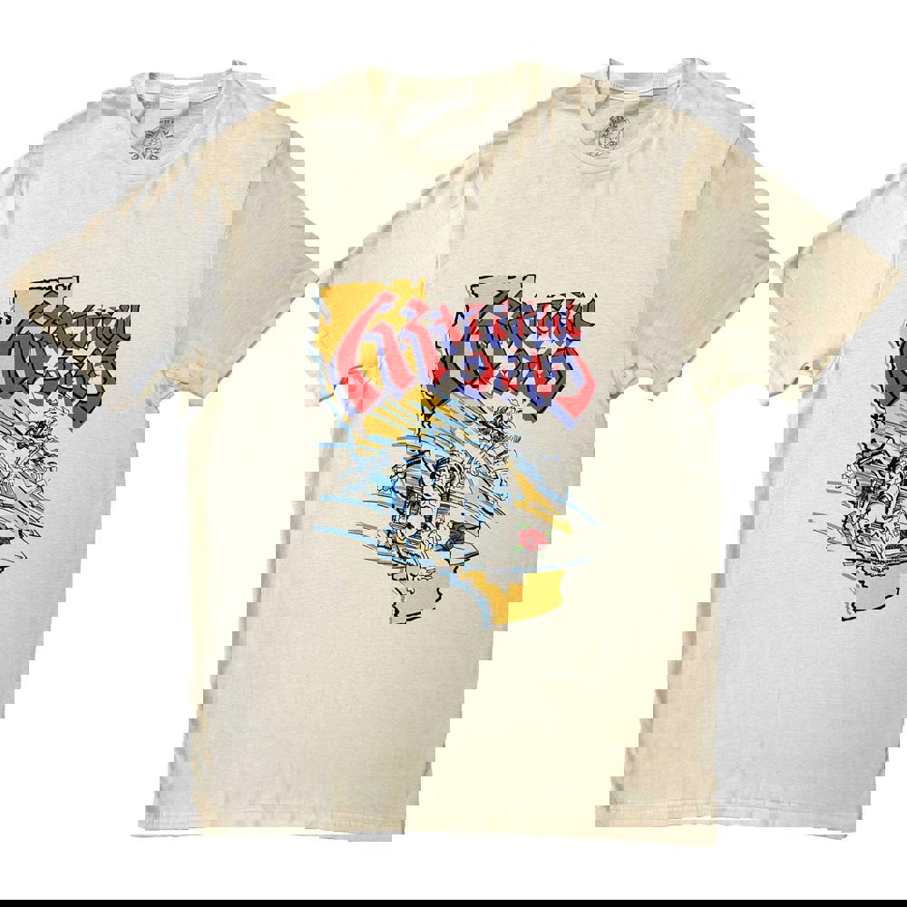 Grateful Dead Unisex Adult California Cotton T-Shirt - Natural