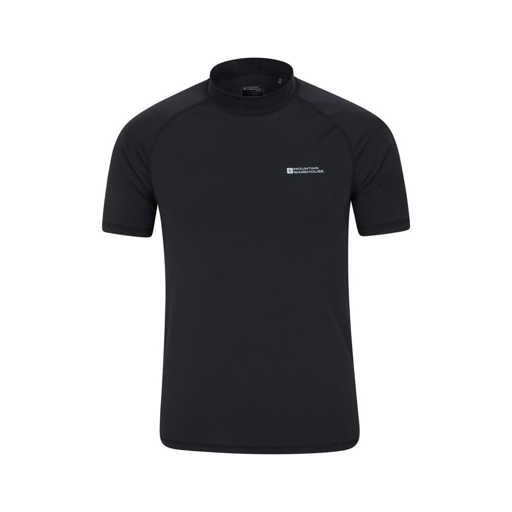Mountain Warehouse Mens UV Protection Rash Top - Black