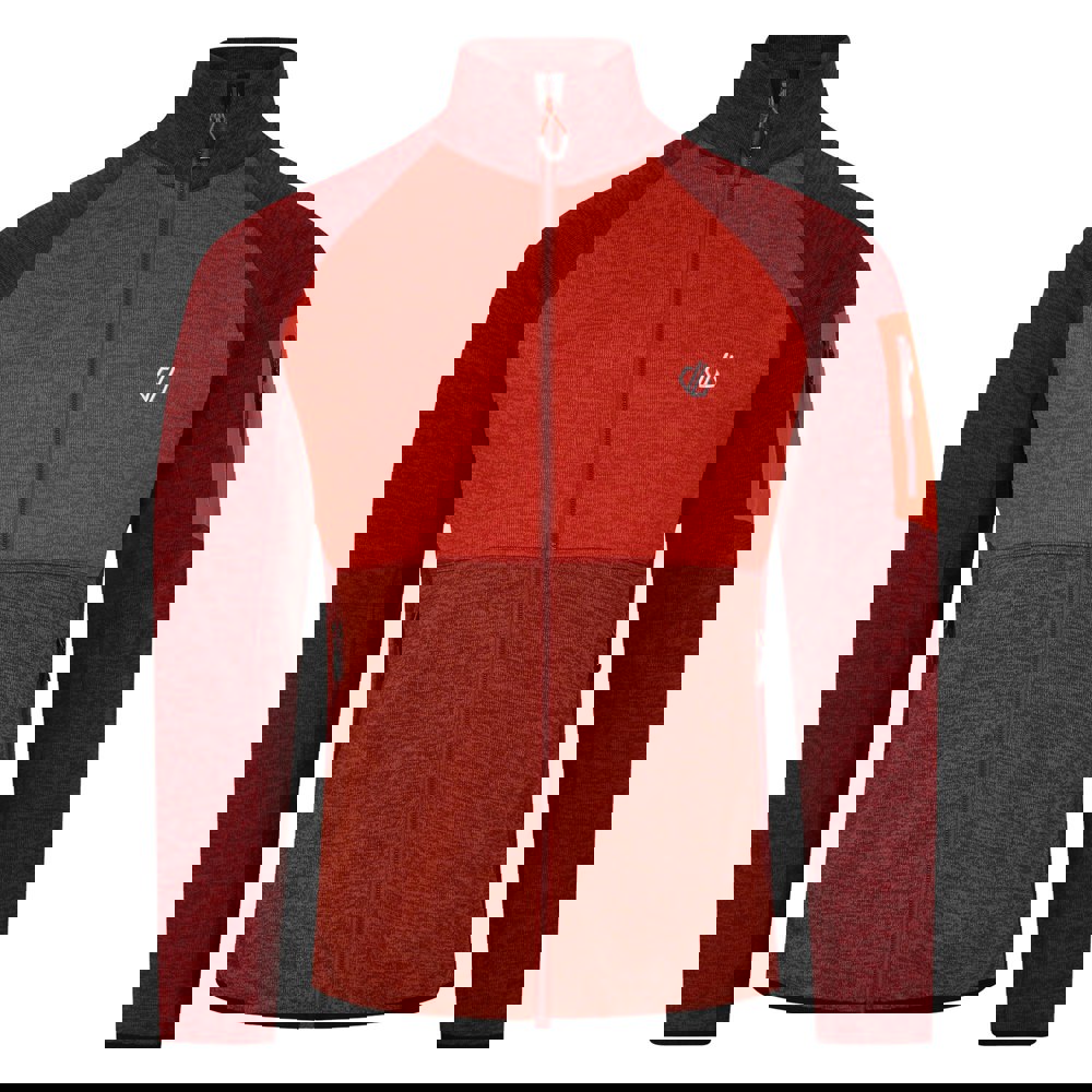 Dare 2B Mens Torrek Fleece Top - Syrah Red/Cinnamon