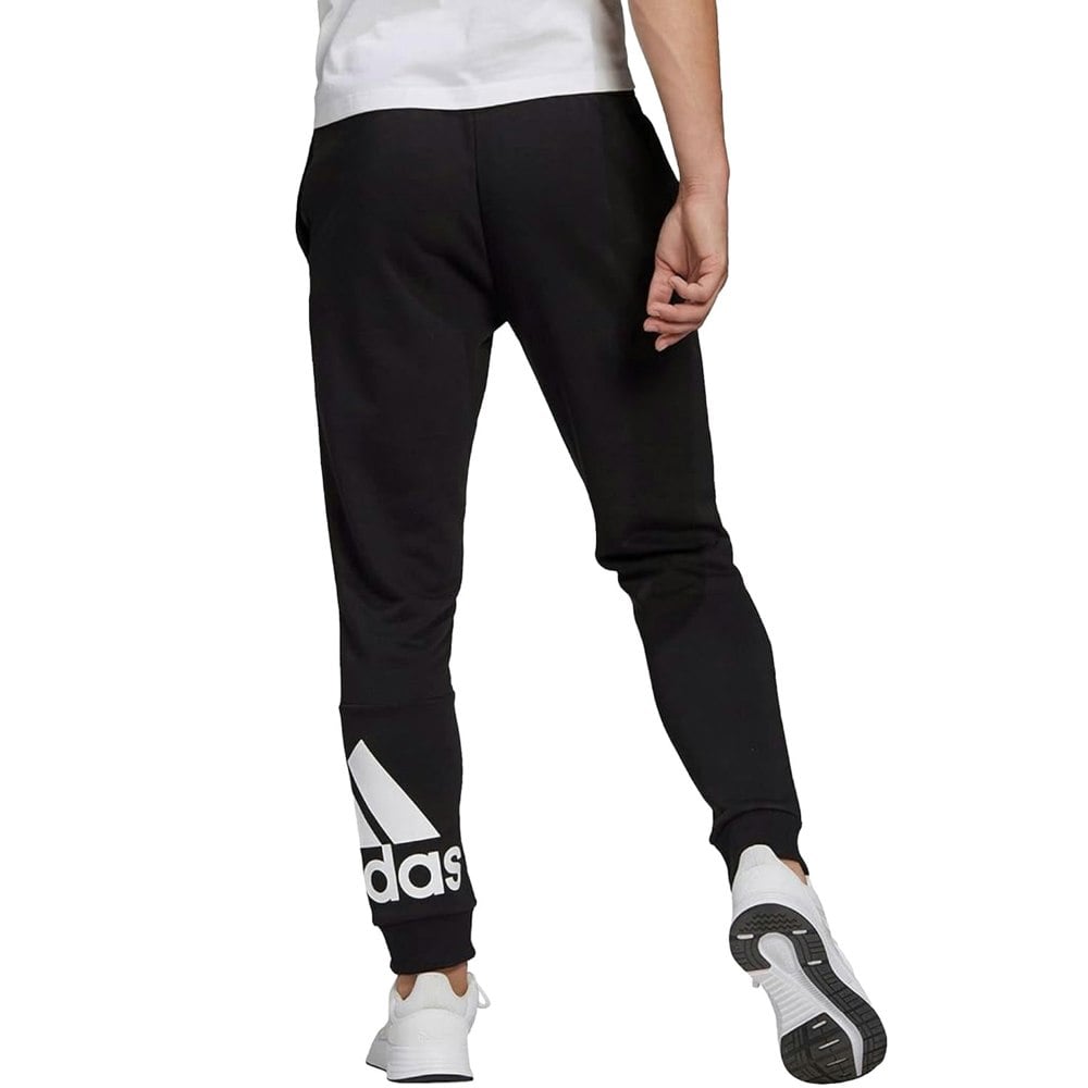 Adidas Mens Essentials Tapered Cuffed Jogging Bottoms - Black