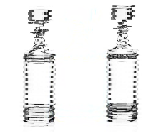 plain round whiskey decanter