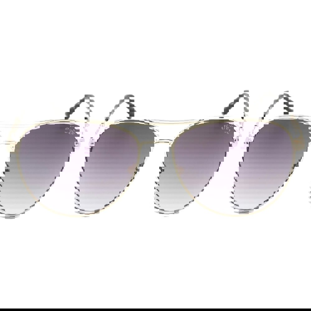 Guess Gradient Smoke Lensed Gold Sunglasses