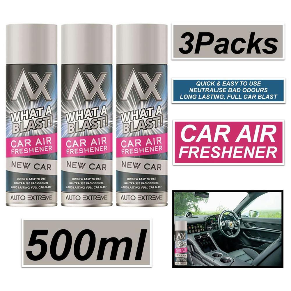 Auto Extreme 3X - What A Blast! New Car Car Air Freshener Spray 500ml
