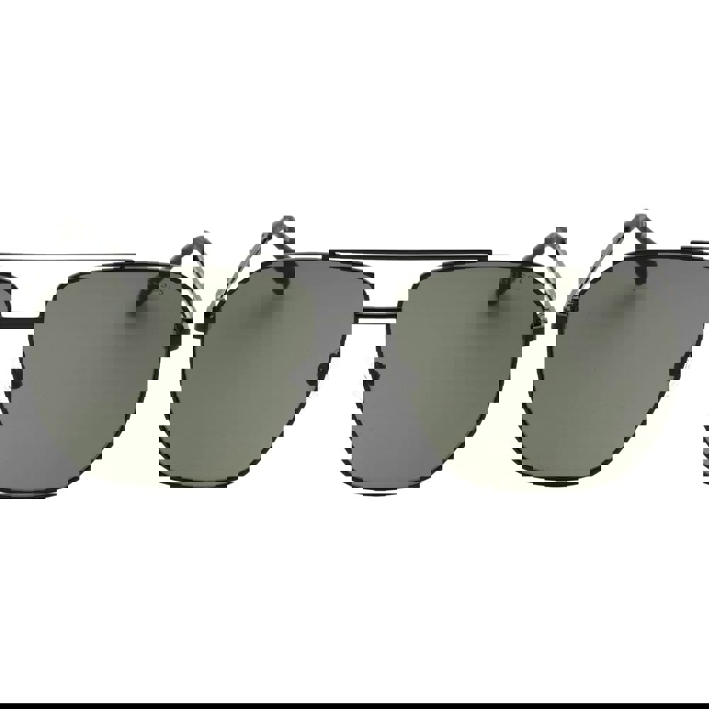 Guess Green Lens Matte Black Sunglasses