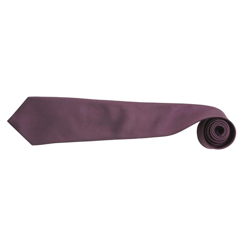 Premier Mens “Colours” Plain Fashion / Business Tie (Pack of 2) - Purple
