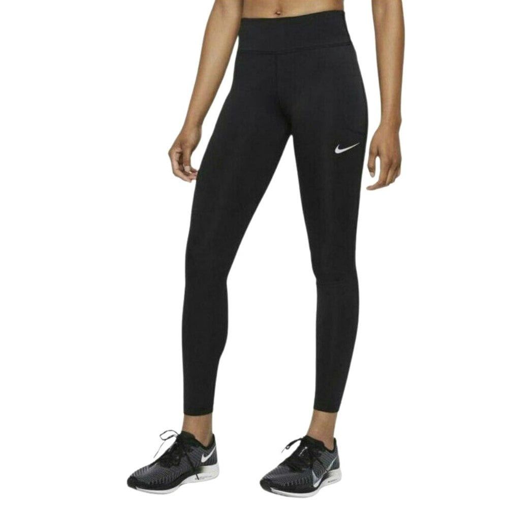 Nike Dri Fit Mid Rise Black Leggings S