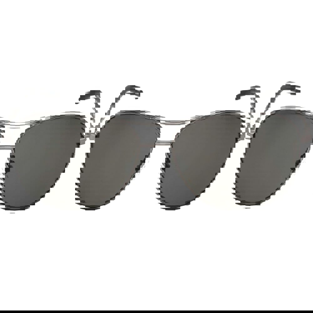 Tommy Hilfiger Grey PZ Lens Matte Dark Ruthenium Silver Sunglasses One Size
