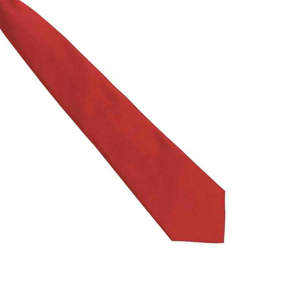 Premier Unisex Adult Colours Fashion Plain Clip-On Tie - Red