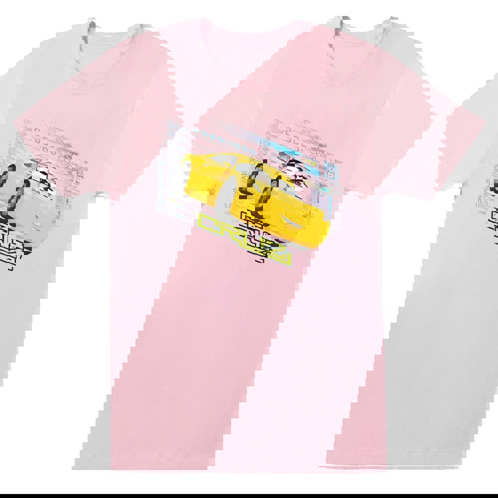 Disney Mens Cars Cruz Ramirez T-Shirt - Baby Pink
