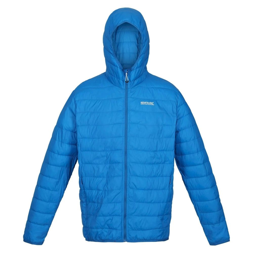 Regatta Mens Hillpack Hooded Lightweight Jacket - Sky Diver Blue