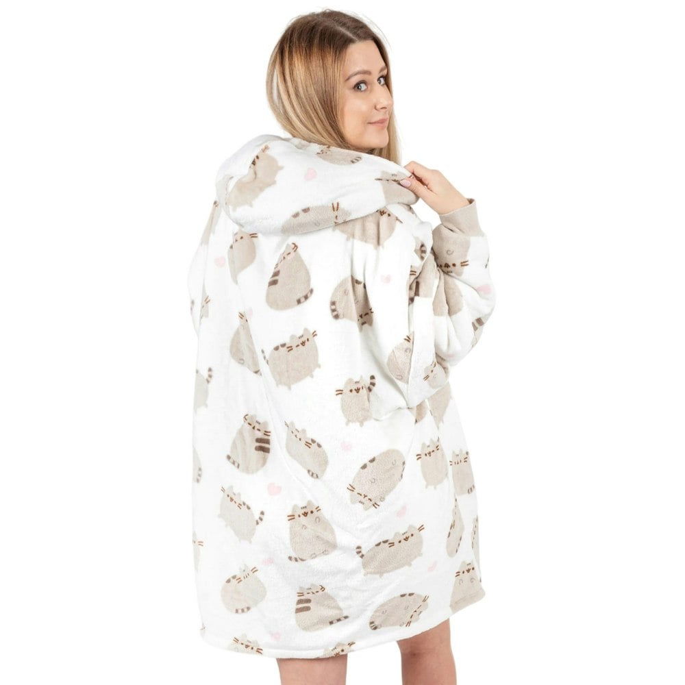 Pusheen Women's Oversized Hoodie Blanket - White