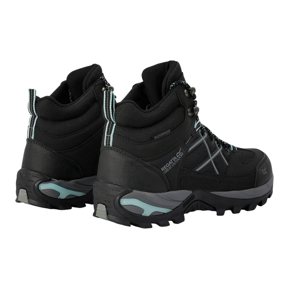 Regatta Women's Samaris III Walking Boots - Black/Bleached Aqua