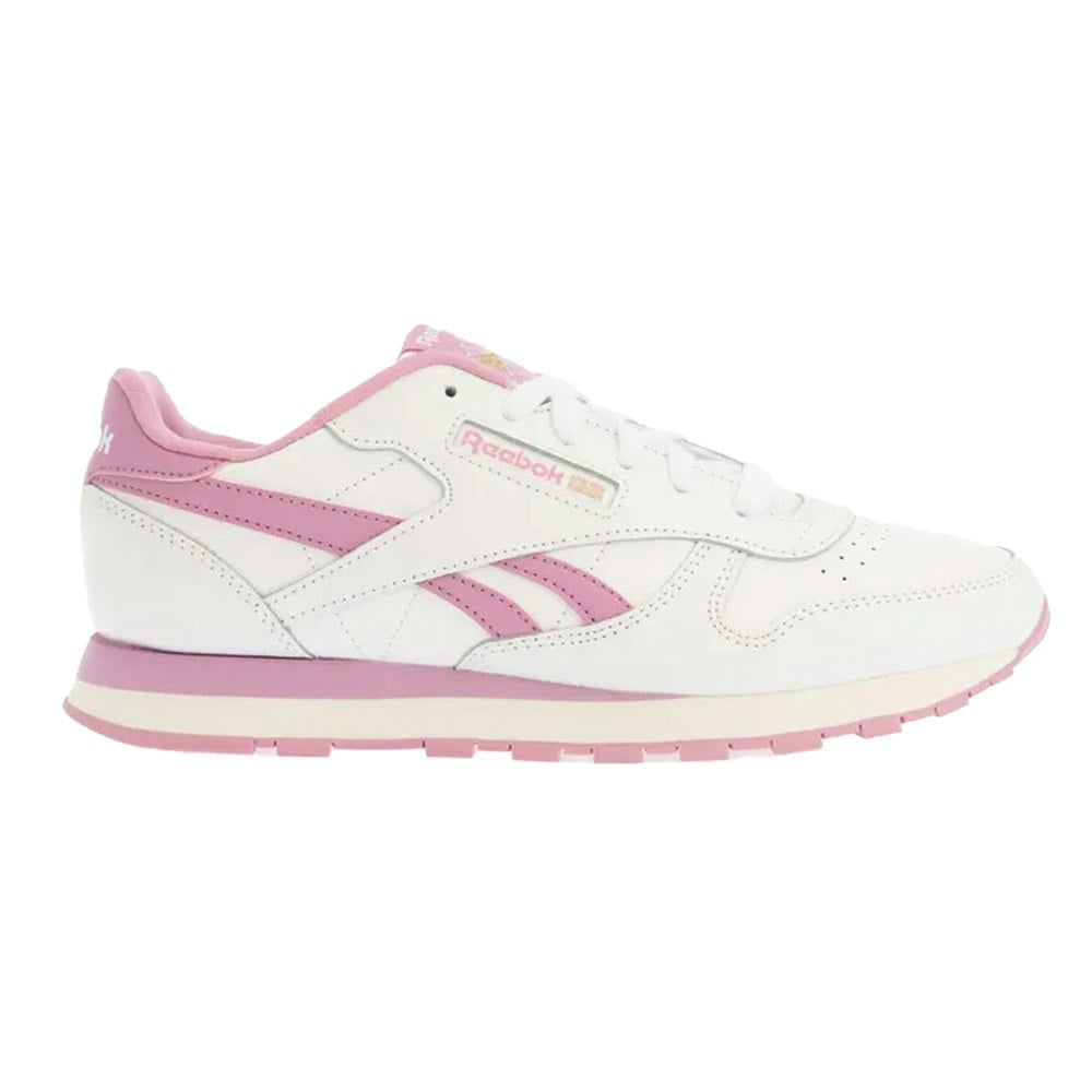 Reebok Childrens/Kids Classic Leather Trainers - Cloud White/Jasmine/Chalk