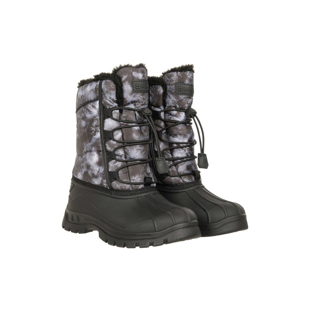 Mountain Warehouse Childrens/Kids Whistler Adaptive Stars Snow Boots - Monochrome