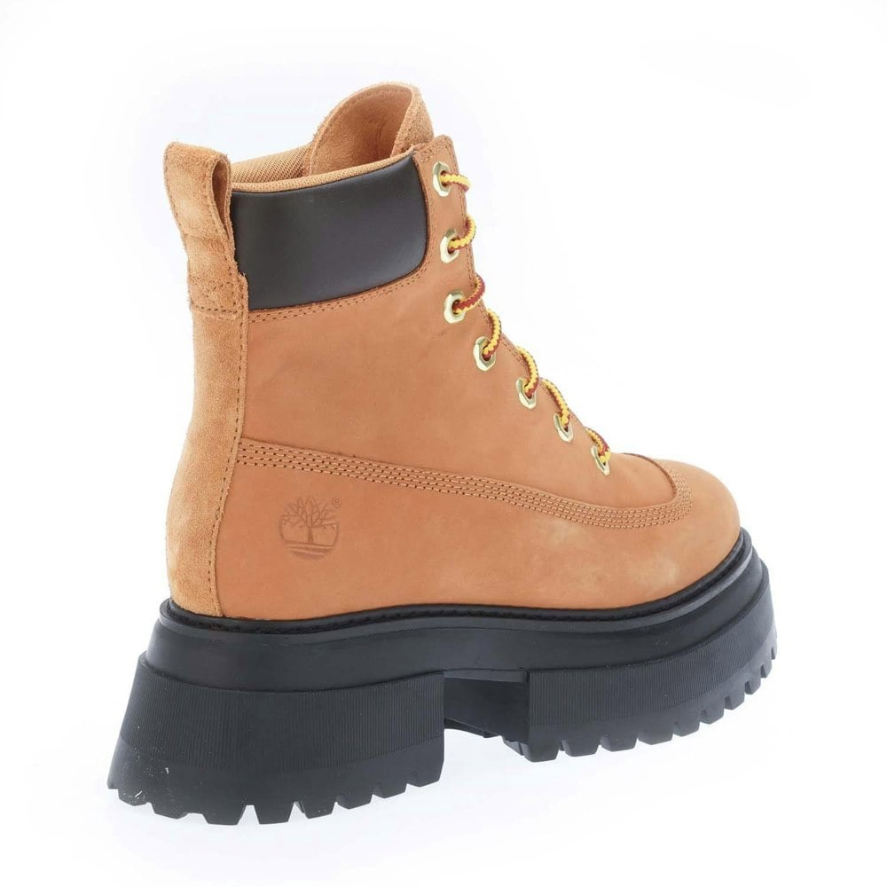Timberland Womens Sky Leather Lace Up Boots - Wheat