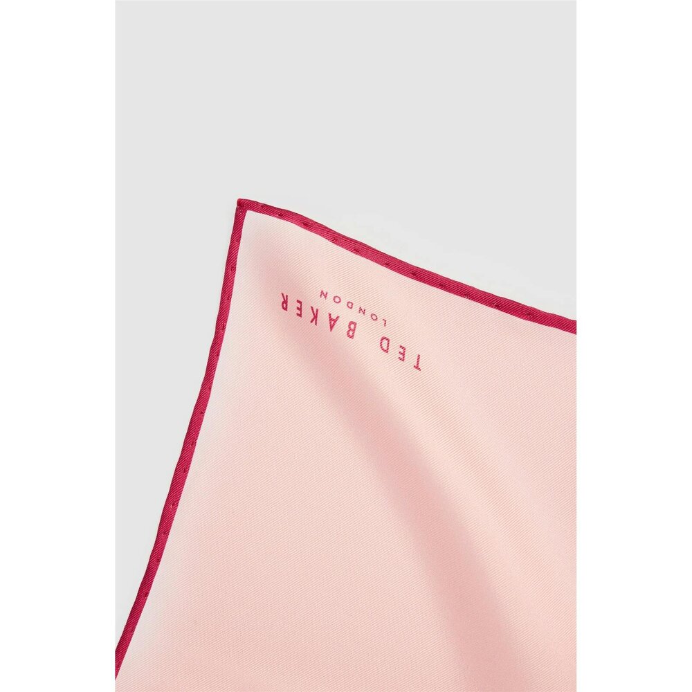 Ted Baker Pink Contrast Pocket Square