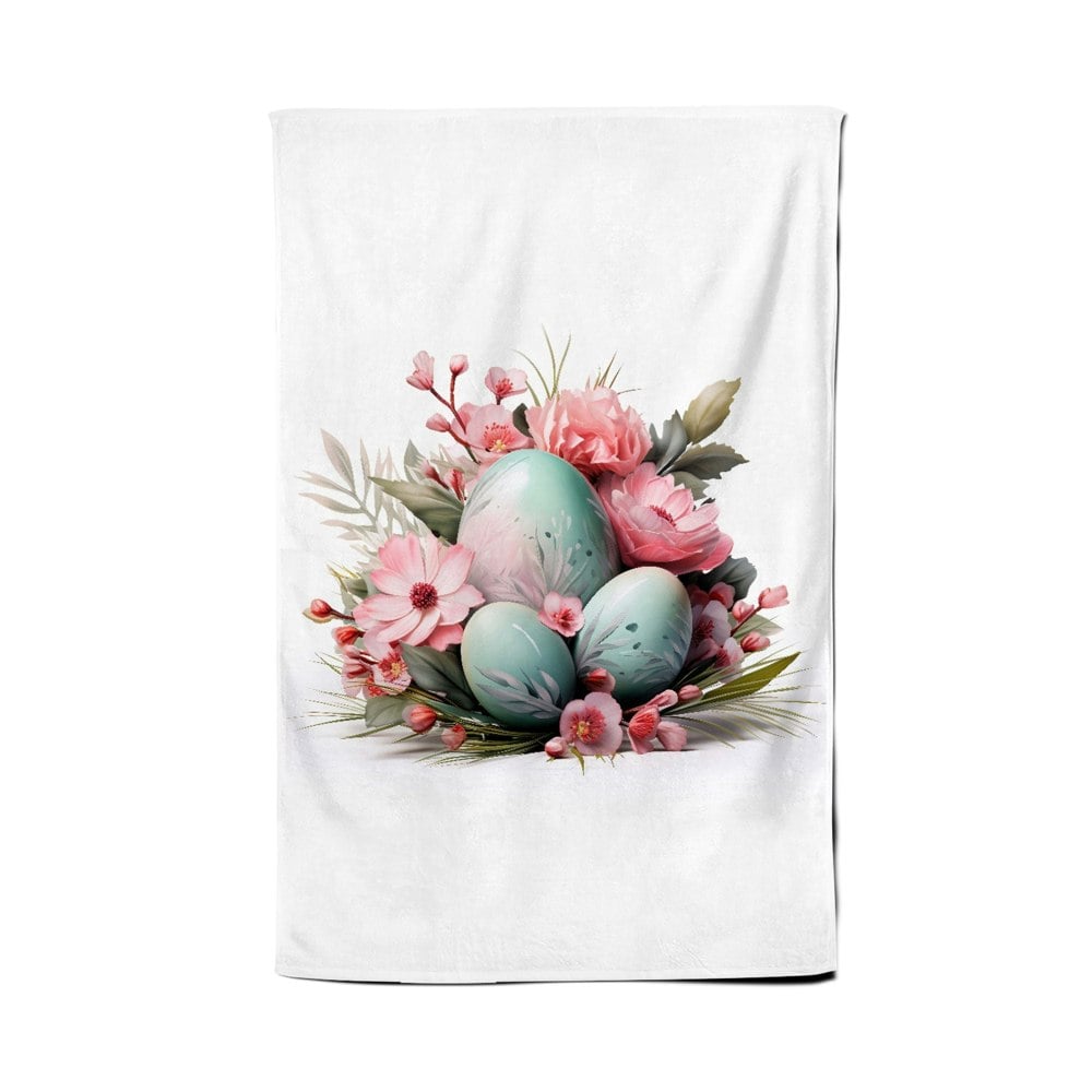 Warren Reed Easter Egg Arrangement Tea Towel