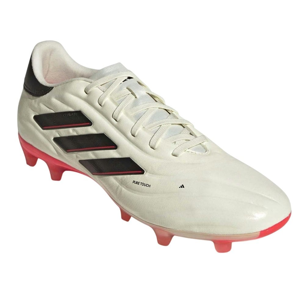 Adidas Mens Copa Pure II League 3 Stripes Leather Firm Ground Football Boots - Ivory