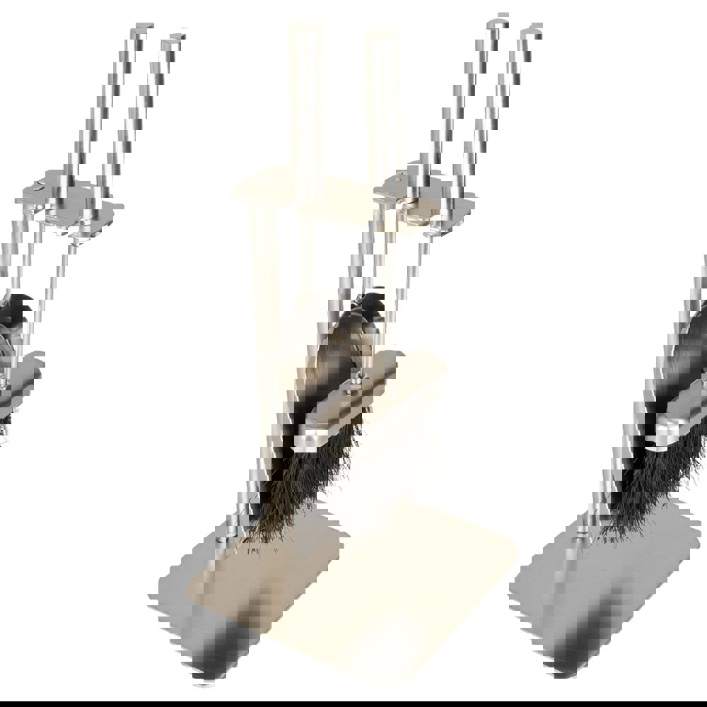 Valiant brushed steel Petite Companion Set on white background