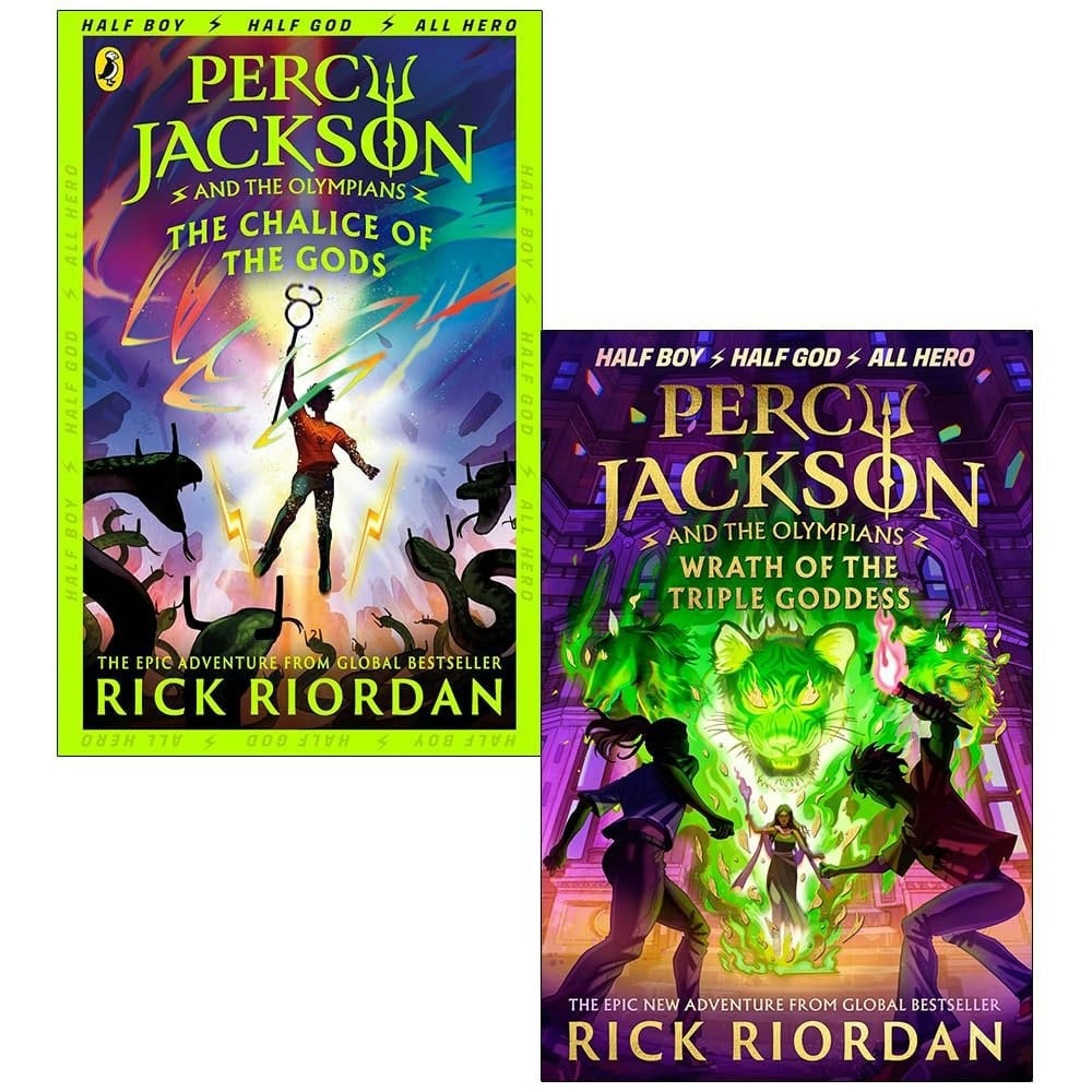 Percy Jackson and the Olympians Series 2 Books Collection Set By Rick Riordan