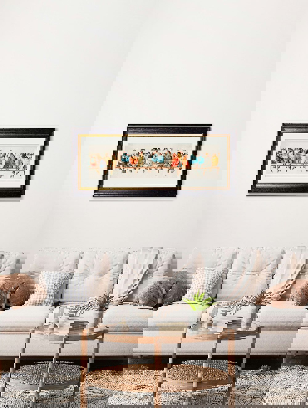 Exceptional Art Birds on a Wire Panorama by Hector Giacomelli