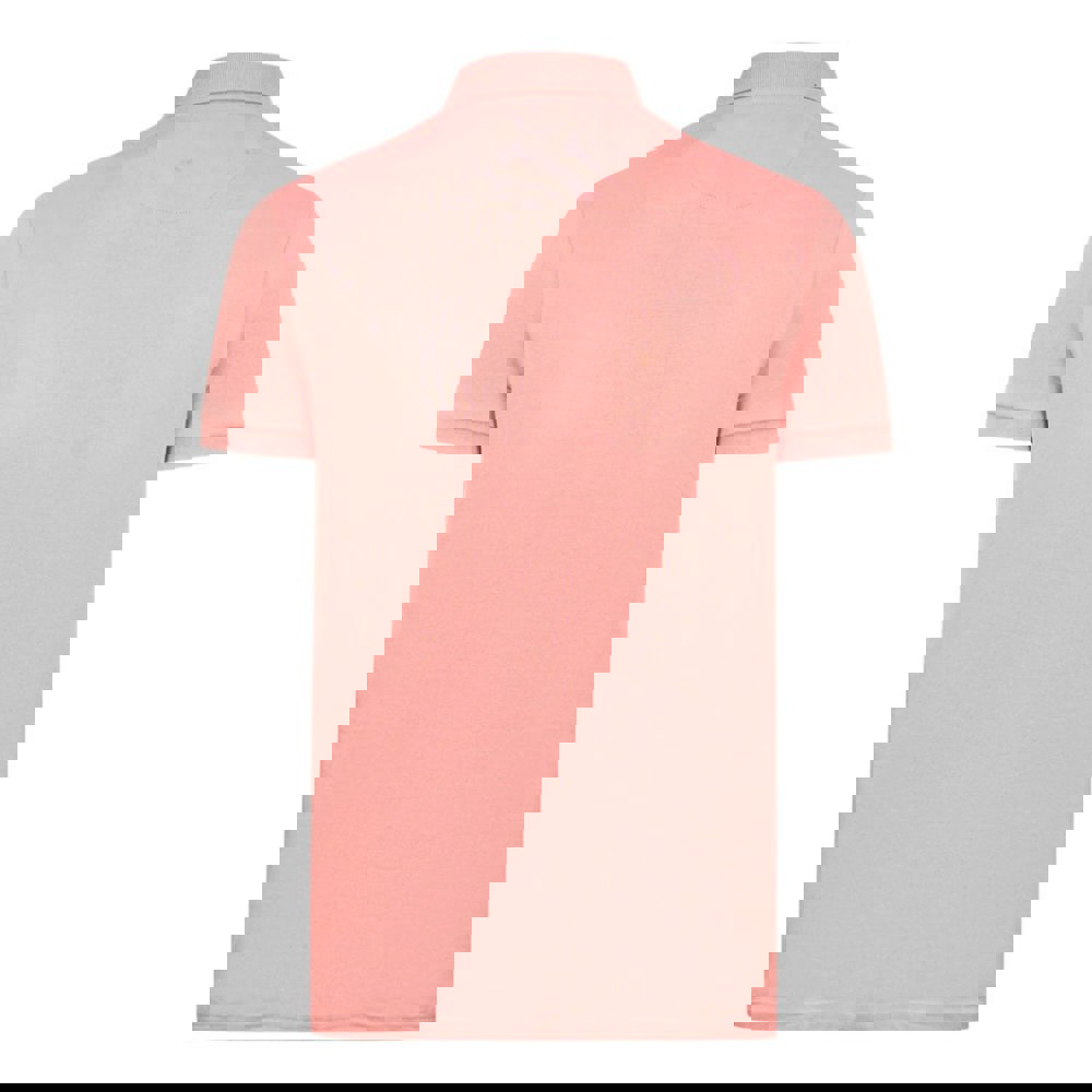 Lyle & Scott Rosette Plain Polo Shirt - Salmon Pink