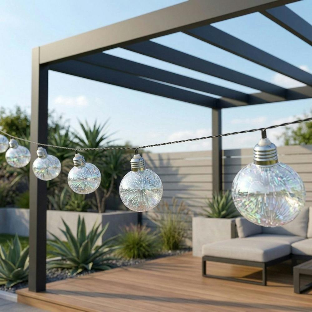 Garden Greatness Starburst LED Rainbow Solar String Lights
