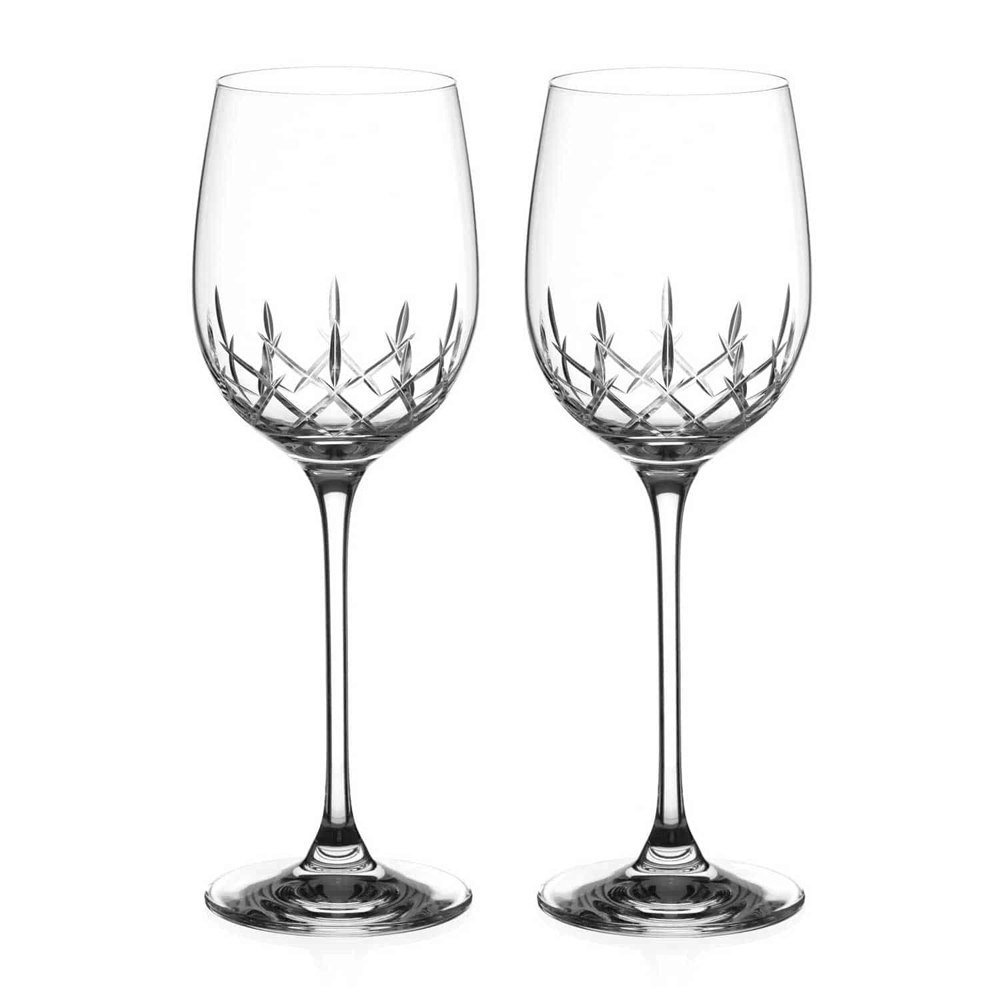 Diamante Classic White Wine Glasses - Set of 2