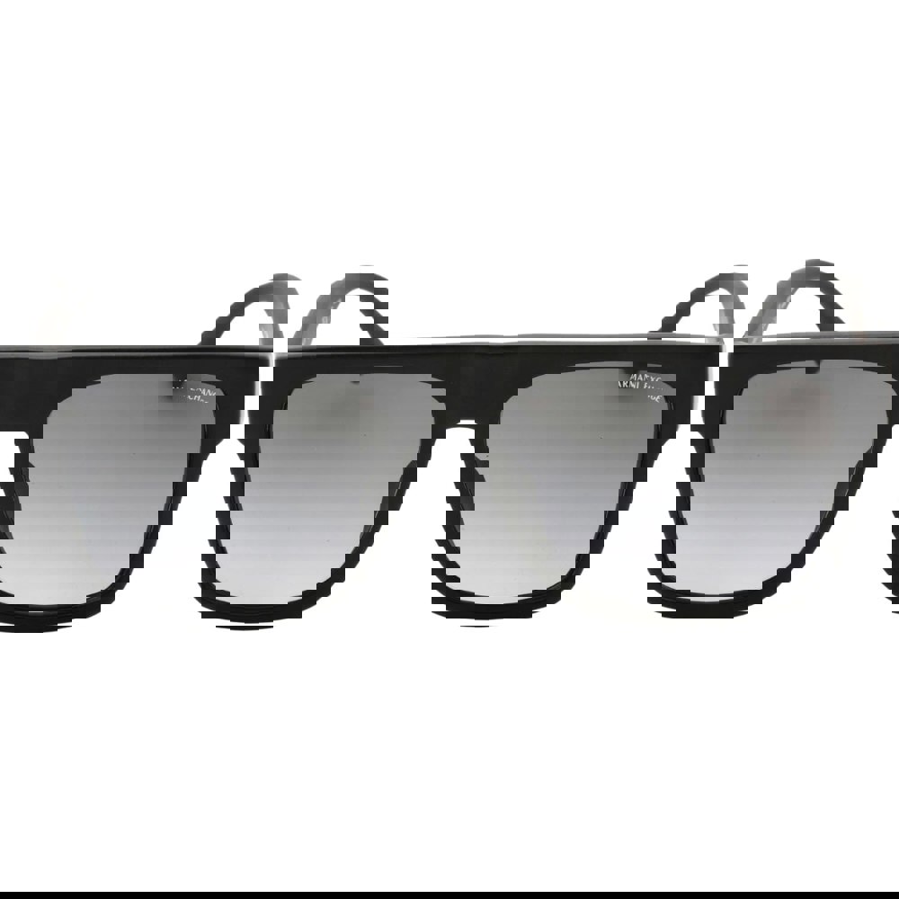Armani Exchange Grey Gradient Lens Matte Black Sunglasses