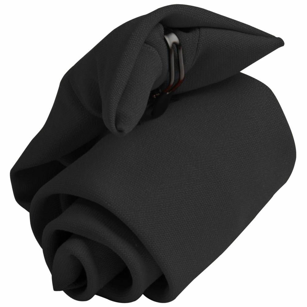 Premier Tie - Mens Plain Workwear Clip On Tie - Black - One Size - Black