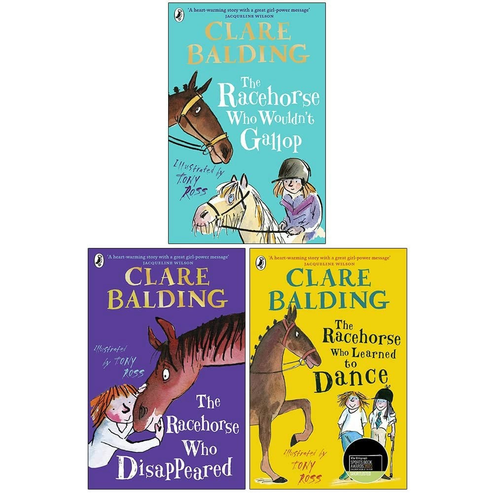 Clare Balding Charlie Bass 3 Book Set The Racehorse Who Wouldn't Gallop & more