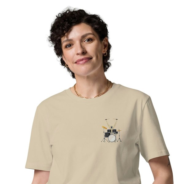 ANCHOR & CREW The Drum Monkey Organic Cotton Embroidered T-Shirt