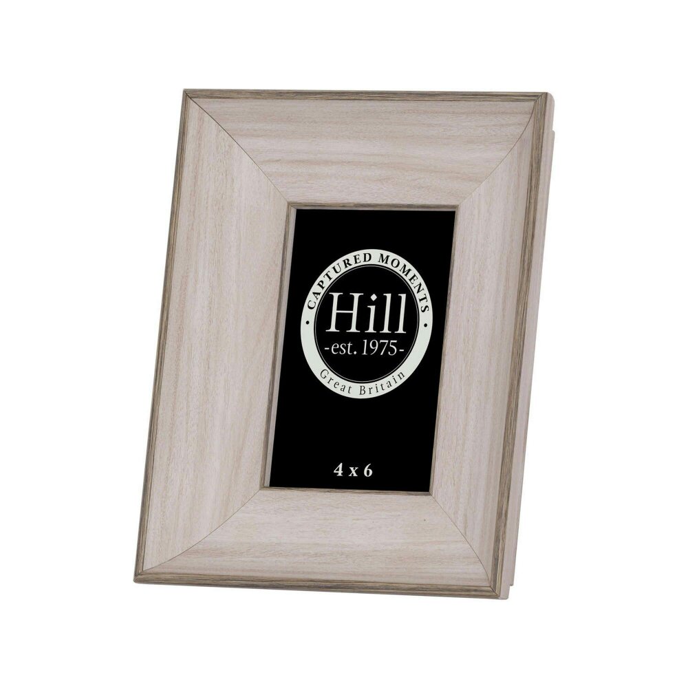 Hill Interiors White Washed Wood Photo Frame - White