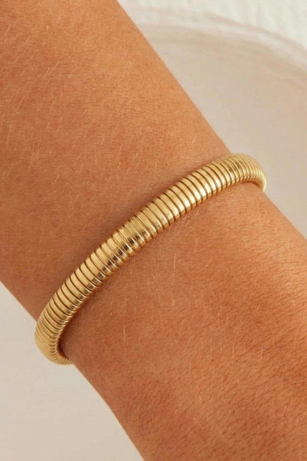 Serla Gold Plated Snake Bangle