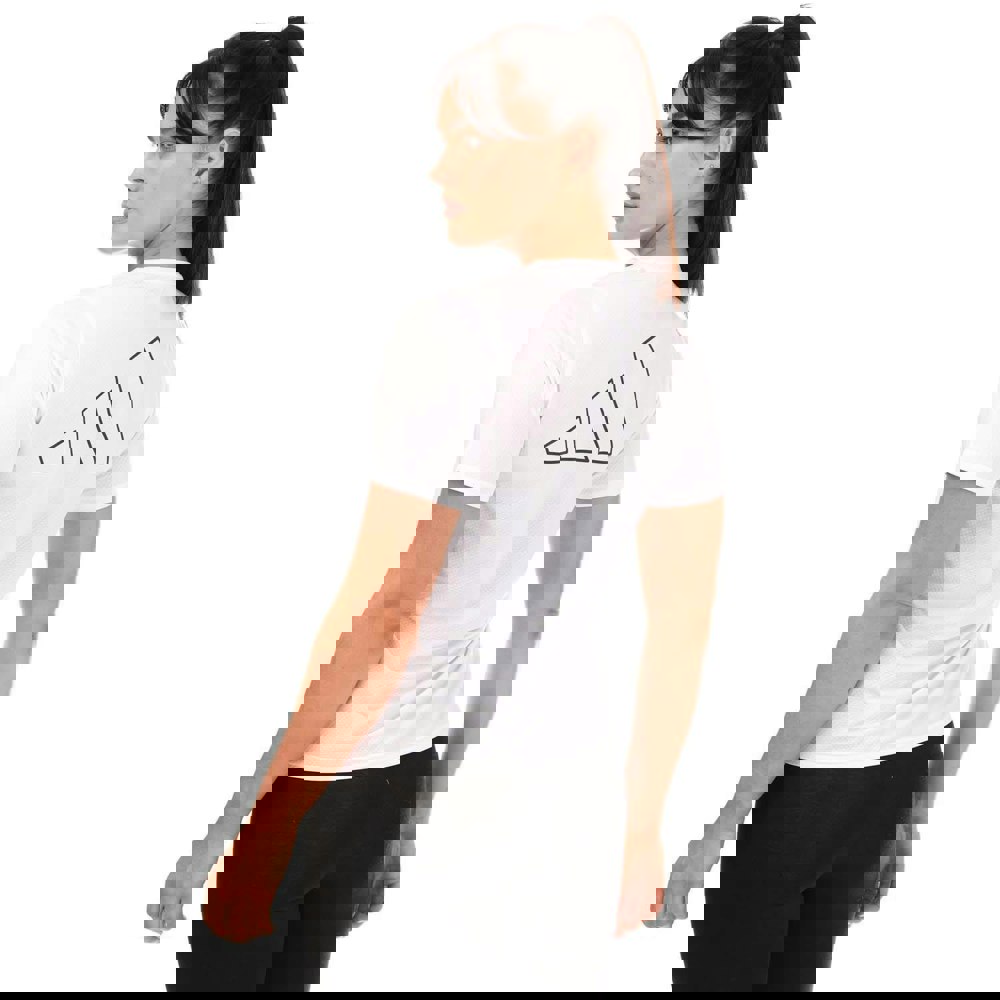 Adidas Womens Run Icon Running T-Shirt - White
