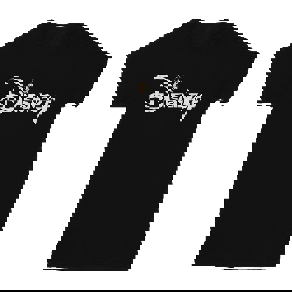 Disney Mens Mickey Mouse Logo Head T-Shirt - Black