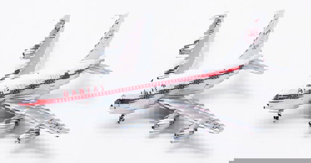 InFlight200 Qantas Boeing 707-100 VH-EBG Polished With Stand 1:200 Scale Inflight200 IF701QF0221P