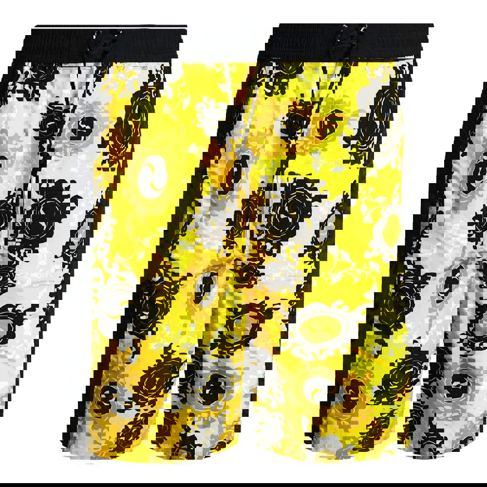 Dsquared2 Floral All Over Design Swim Shorts - Yellow