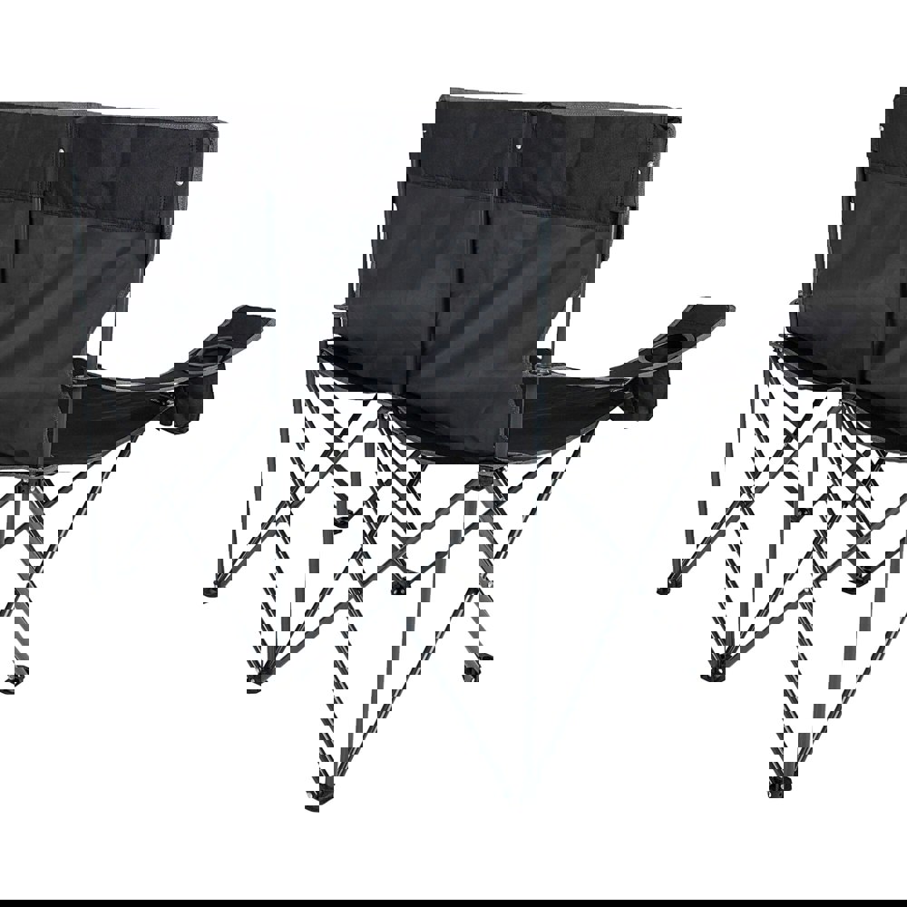 Regatta Isla Logo Travel 2 Person Camping Chair - Black/Grey