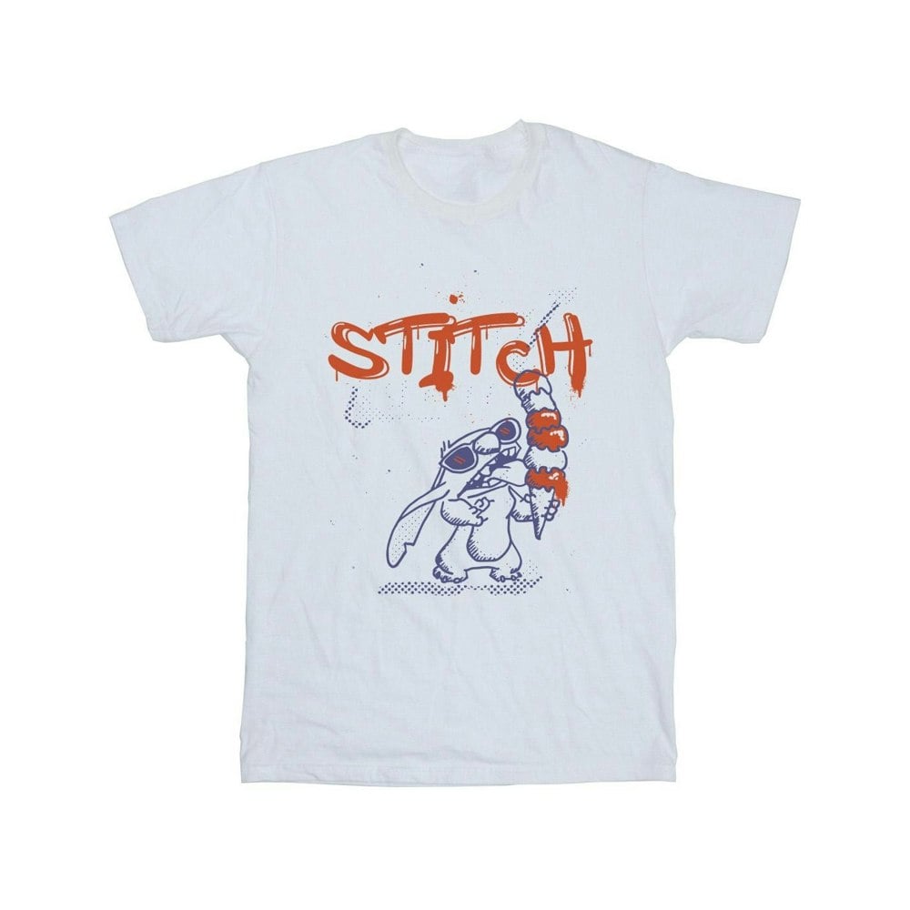 Disney Boys Lilo & Stitch Ice Creams T-Shirt - White