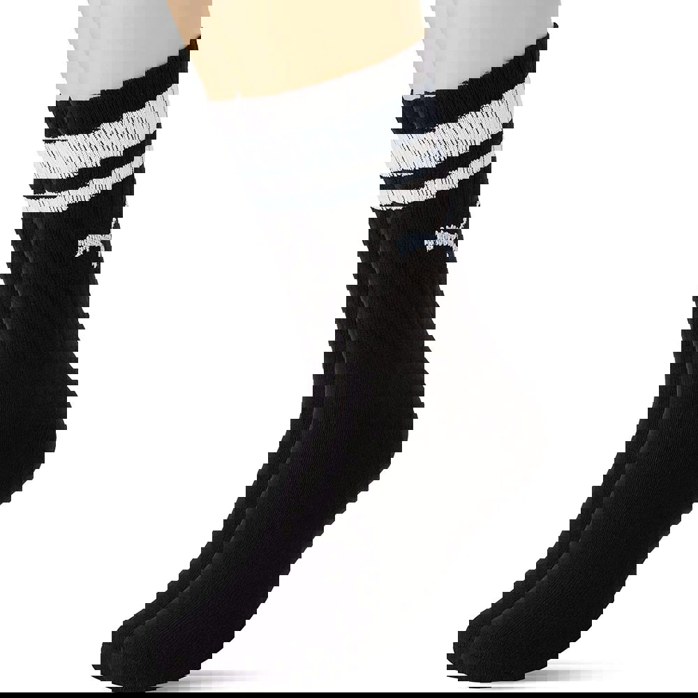 Puma Unisex Adult Heritage Stripe Crew Socks (Pack of 2) - Black/White