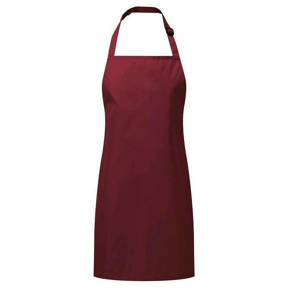 Premier Childrens/Kids Waterproof Full Apron - Burgundy - Burgundy - 100% Polyester
