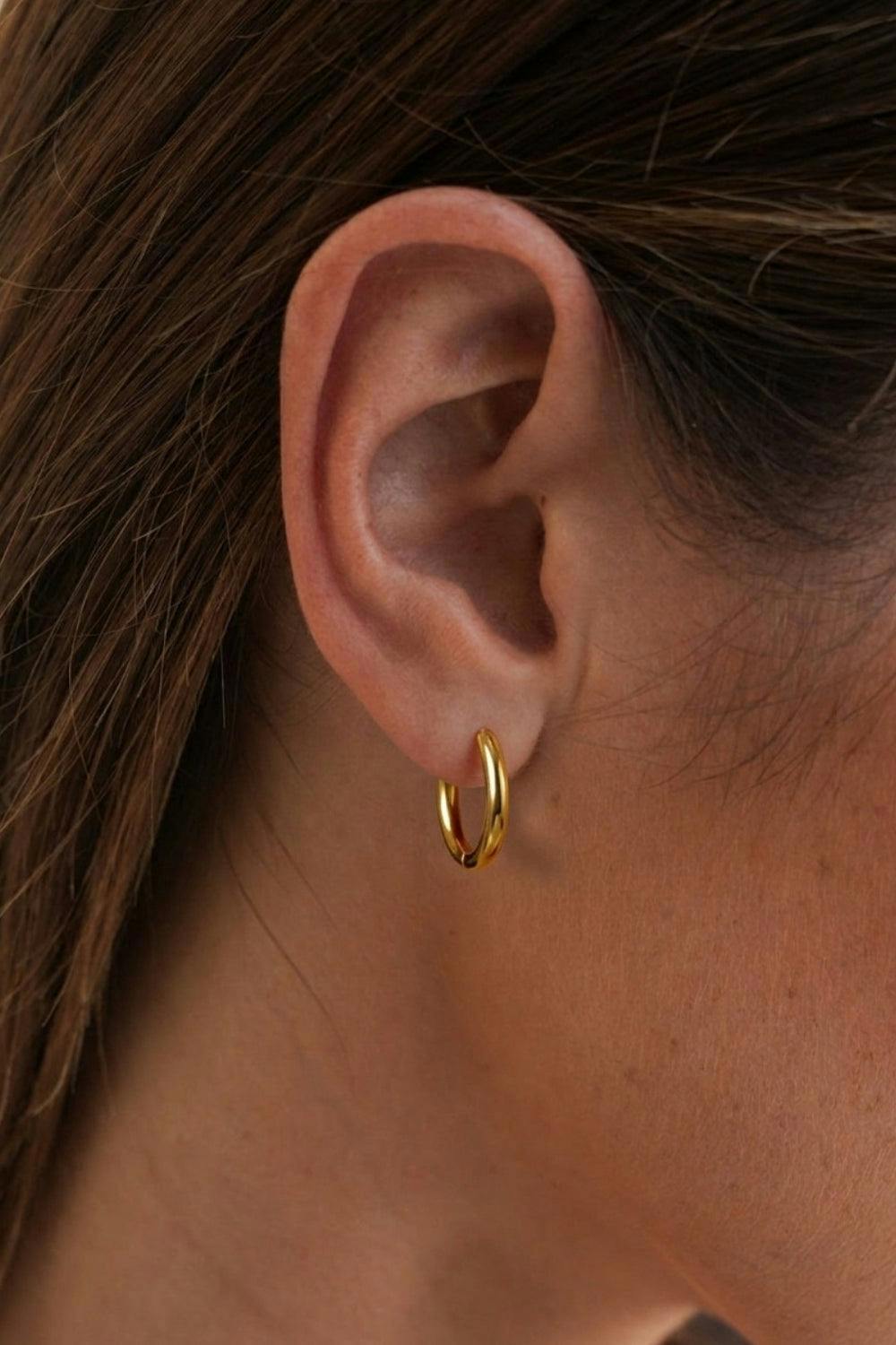 Serla Gold Hoop Earrings