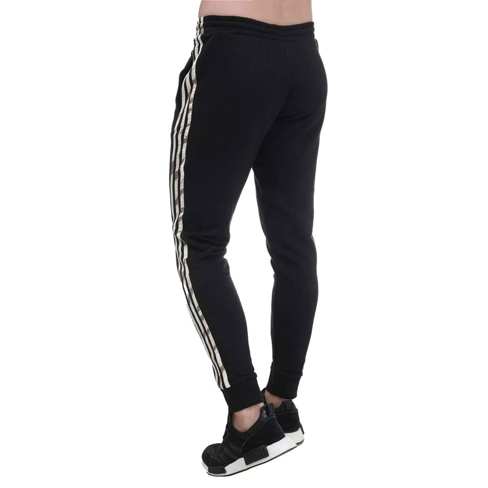 Adidas Mens Essentials French Terry Camo Trousers - Black