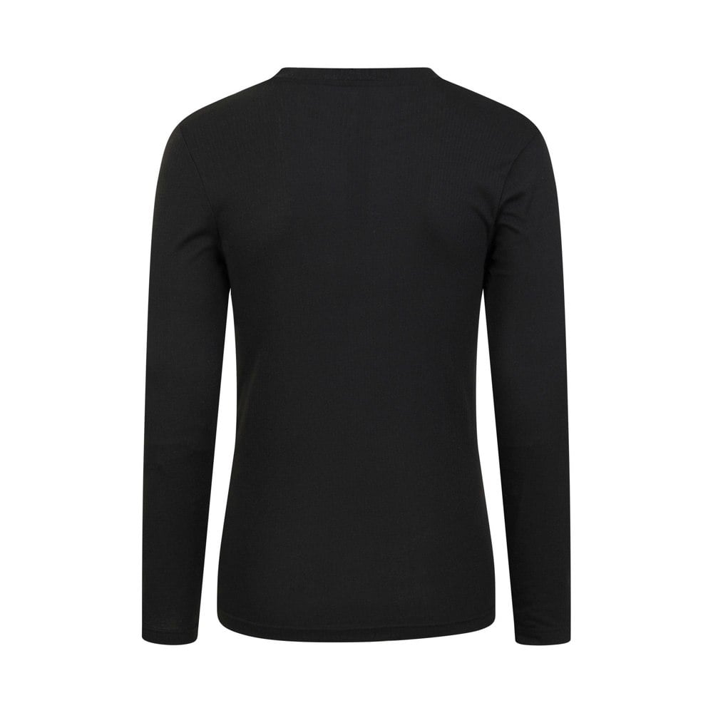 Mountain Warehouse Mens Talus Henley Thermal Top - Black